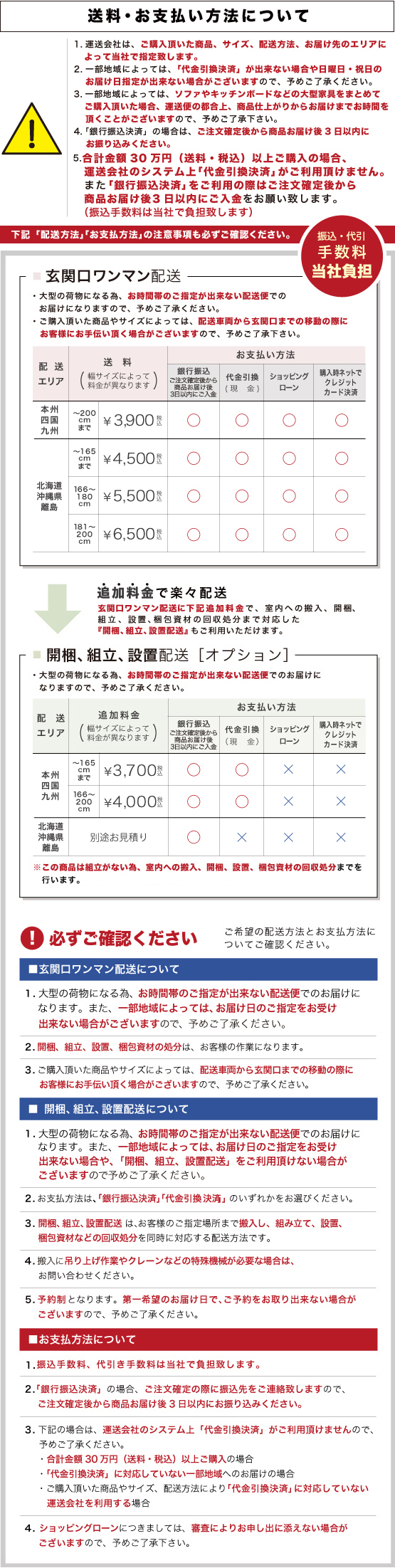 配送・お支払
